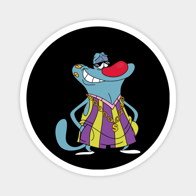 Thug Oggy T-shirt design Magnet by Vectraphix